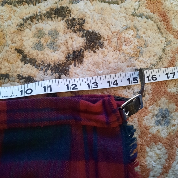 Wool tartan midi skirt kilt - Picture 7 of 9